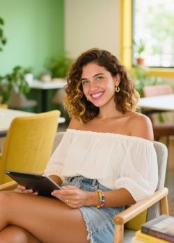 jimeng-2025-05-06-756-A 25-year-old Brazilian woman with vibrant, hazel-green eyes and sun-kissed, m… {"aigc_info":{"aigc_label_type":0,"source_info":"dreamina"},"data":{"os":"web","product":"dreamina","exportType":"generation","pictureId":"0"},"trace_info":{"originItemId":"7501504173460950333"}}